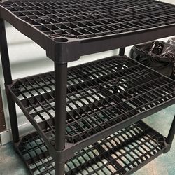 3 tier plastic storage