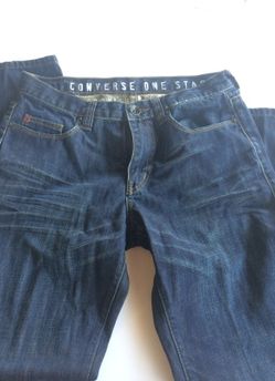 Men's converse one star denim jeans