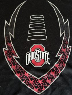 Ohio State University XXL black silk green printed T-shirt by Nike