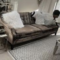 Z Gallerie Velvet Harrison Sofa