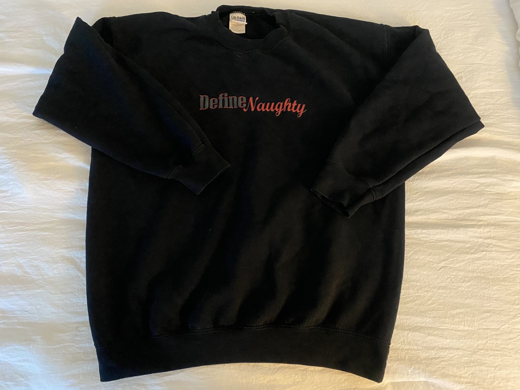 Large black sweatshirt of Define Naughty