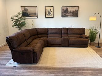 Tahoe brown electric recliner sectional couch delivery available