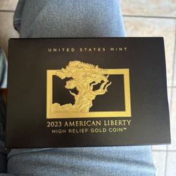 2023-W High Relief Gold Coin