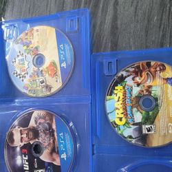 Fifa 22, South Park The Fractured, Grand Theft Auto The Trilogy,ufc 3,race With Ryan, Crash Bandicoot N>> Sane Trilogy