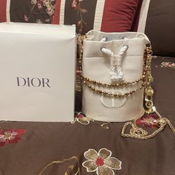 Dior Draw String Crossbody Pouch New Dior Box 