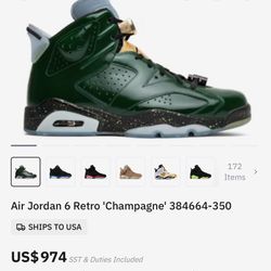 Air Jordan Six Retro Champagne