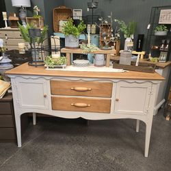 Farmhouse Buffet / Sideboard – Refinished Solid Wood