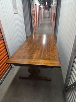 6 ft Antique wood table