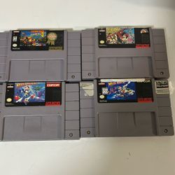 Lot Of 4 Nintendo SNES Games