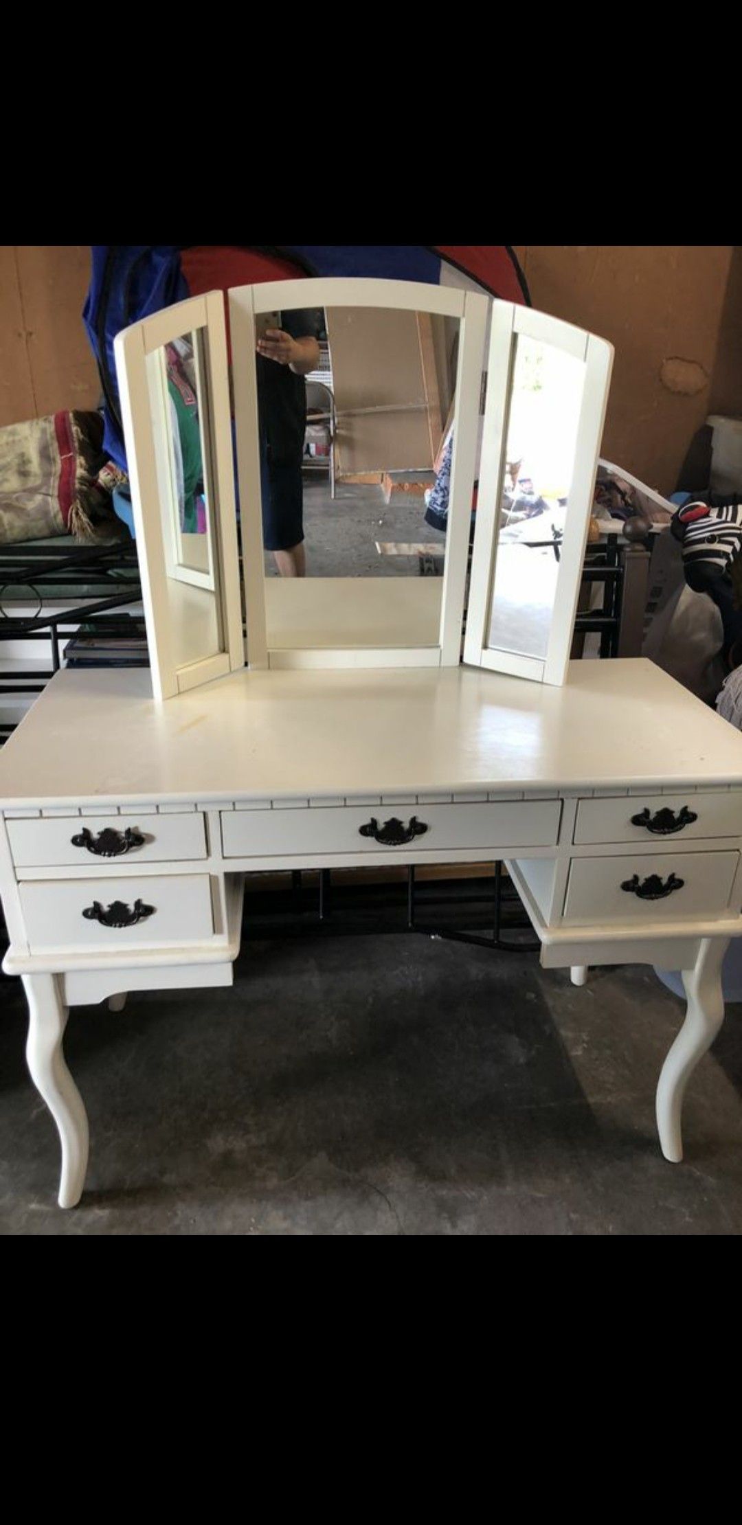 Antique vanity mirror