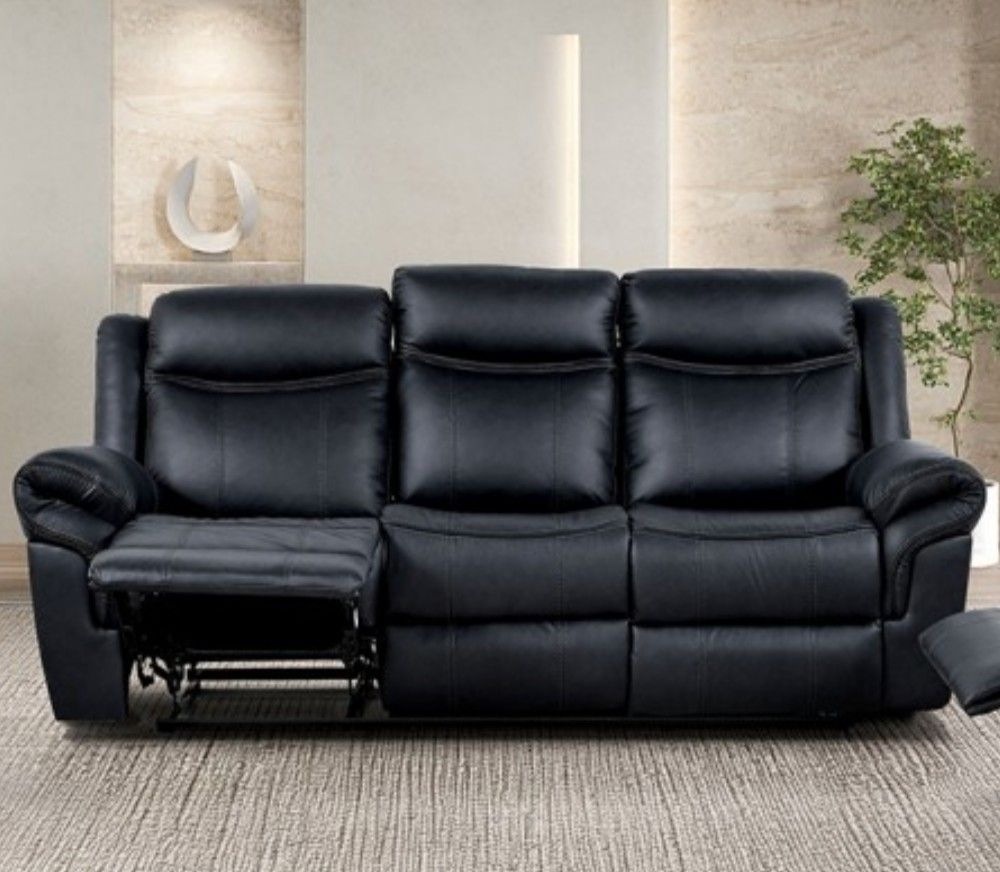 3pc Manual Recliner Sofa, Loveseat And Chair