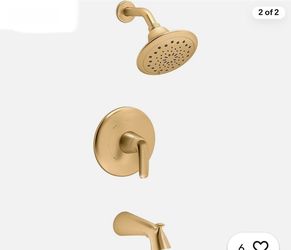 KOHLER  AVAIL Bathtub & Shower Faucet Vibrant Brushed Moderne Brass