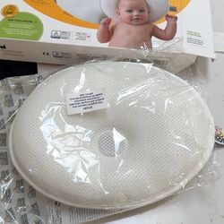 Mimos Baby Head-Shaping Pillow (White) – Like New, Sealed in Box