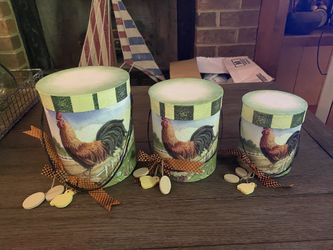Set of 3 Rooster Paper Boxes