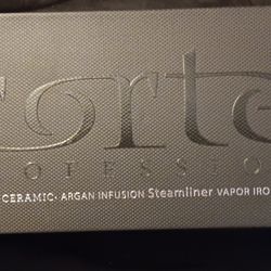 Cortex professional 1 1/4 in ceramic argan infused steam liner vapor iron