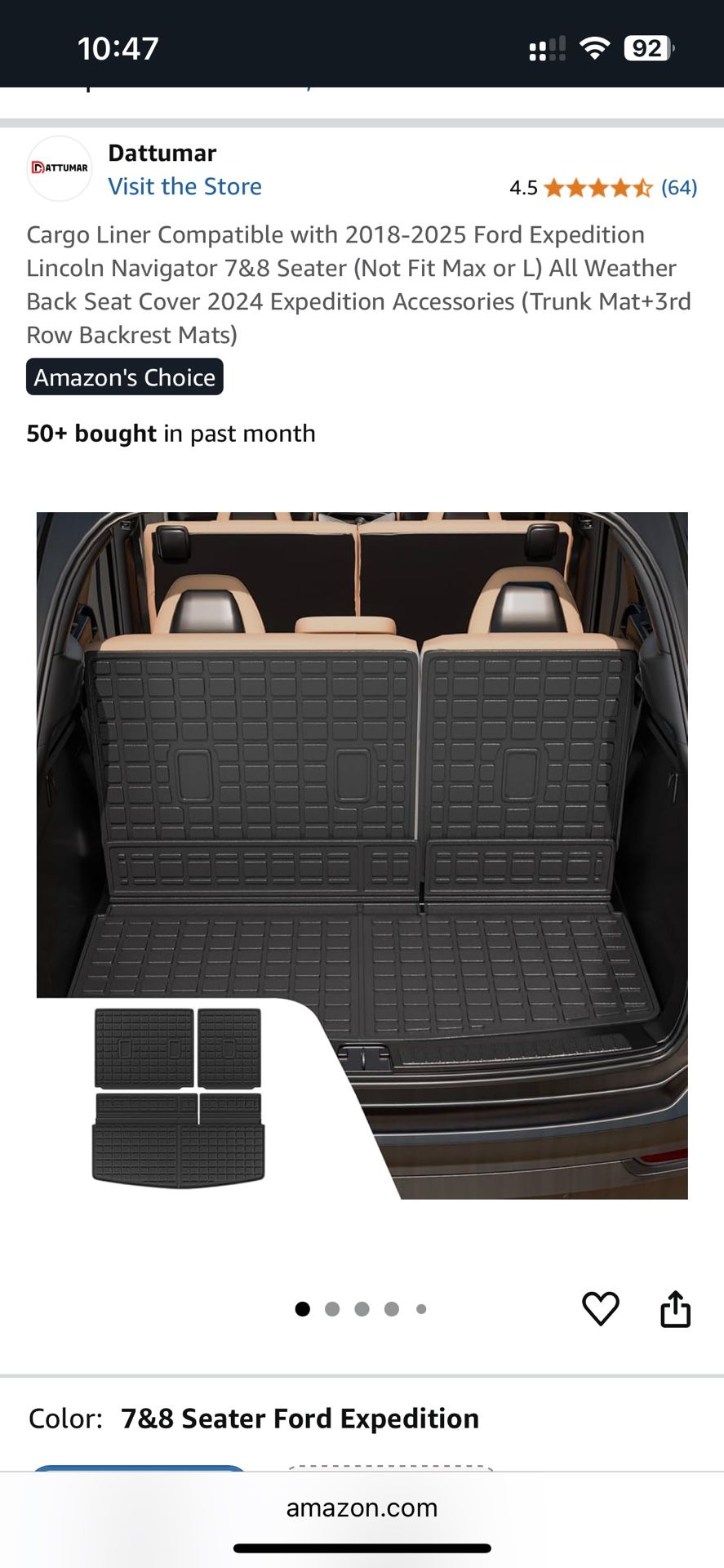 Car Mats / Cargo Liner
