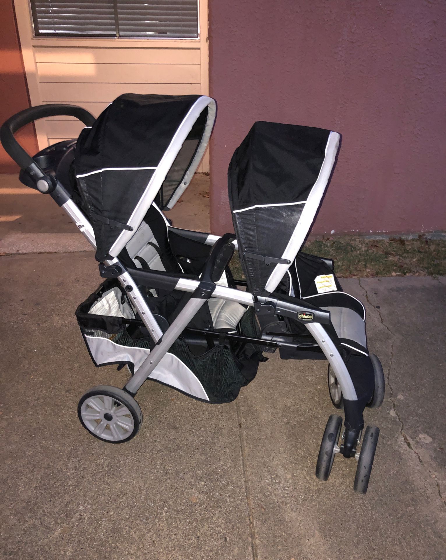 Chico double stroller