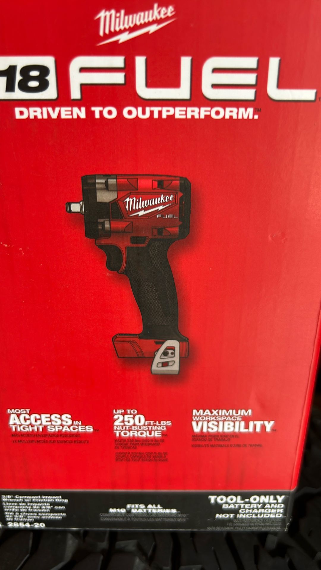 Milwaukee M18 FUEL 3/8” Compact Impact Wrench Tool Only