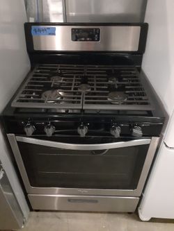 New Whirlpool gas stove stainless steel with 6 months warranty