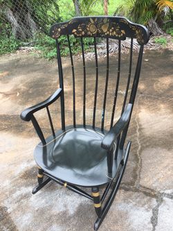 Solid wooden rocker. Have matching bench . Great construction. EXCELLENT condition!!!