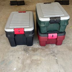 Rubbermaid Action Packer Camping Storage Bins Set Of 3 
