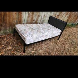 Bed Frame.  Mattress. 