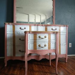French Dresser / Mirror / Nightstand