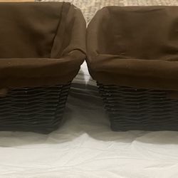 Brown Wicker Baskets 