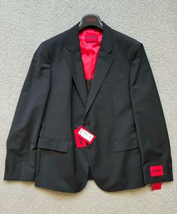Hugo Boss Modern Fit Solid Wool-Blend Suit Jacket Size 46R Brand New With Tags Attached