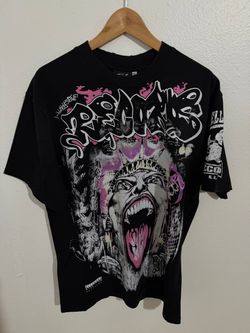 HELLSTAR RECORDS BLACK AND PINK T-SHIRT NEW COLLECTION