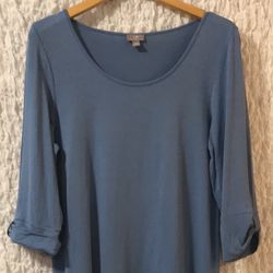 J. Jill Wearever Collection Tunic, 3/4 Length Sleeves, Size: Medium 