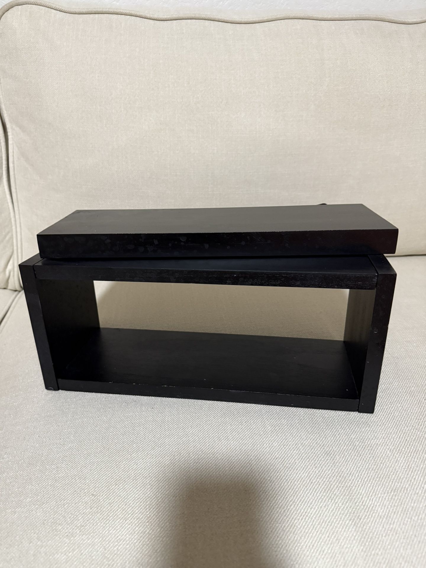 Black Floating Shelved