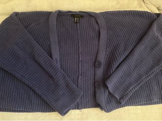Forever 21 Medium Dark Blue Cardigan Sweater