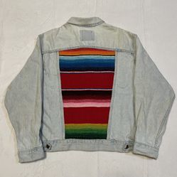 Levi’s x LF Furst Of A Kind Vintage Drug Rug Aztec Navajo Denim Jacket Size M