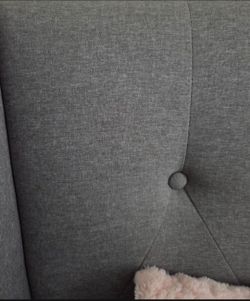 Grey Queen Studded Bedframe