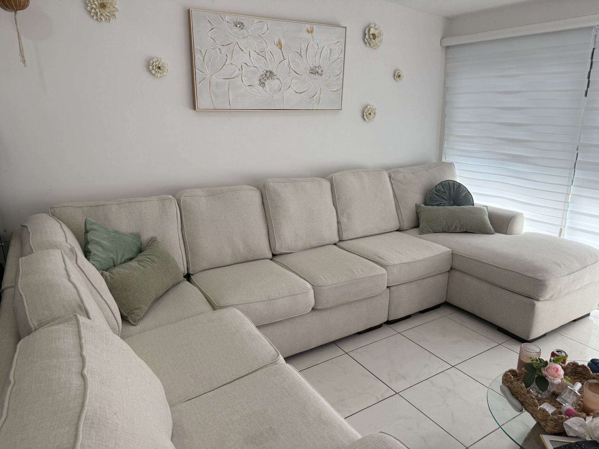 Beige Sectional Couch