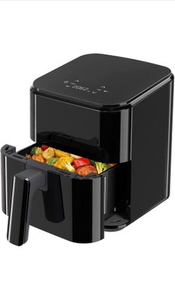 NEWBULIG Air Fryer, Compact Digital 3 Qt Airfryer with Nonstick Plate & Dishwasher Safe Basket, Quick Easy Meals, Features Auto Shutoff and Simple Tou