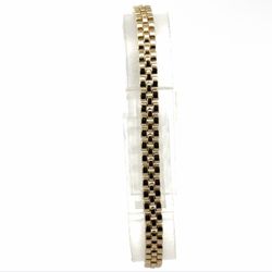 Woman’s Ladies 10k Yellow Gold 7.5” Inch Rolex Link Bracelet GP3110151