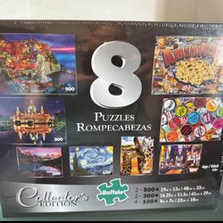8-1 Puzzles (Multi) Collector’s Edition Buffalo-New Sealed! 