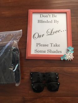 "Don't be blinded by our love" frame & 25 sunglasses
