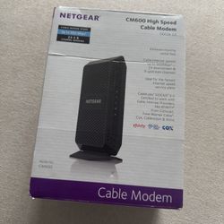 Netgear Cable Modem CM600 Compatible With Cable Providers Like New 