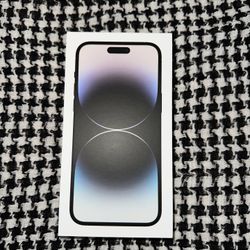 New Sealed iPhone 14 Pro Max Black 256gb iOS 16.5 Unlocked 