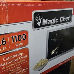 Magic Chef 1100 Watt Countertop Microwave Stainless NIB
