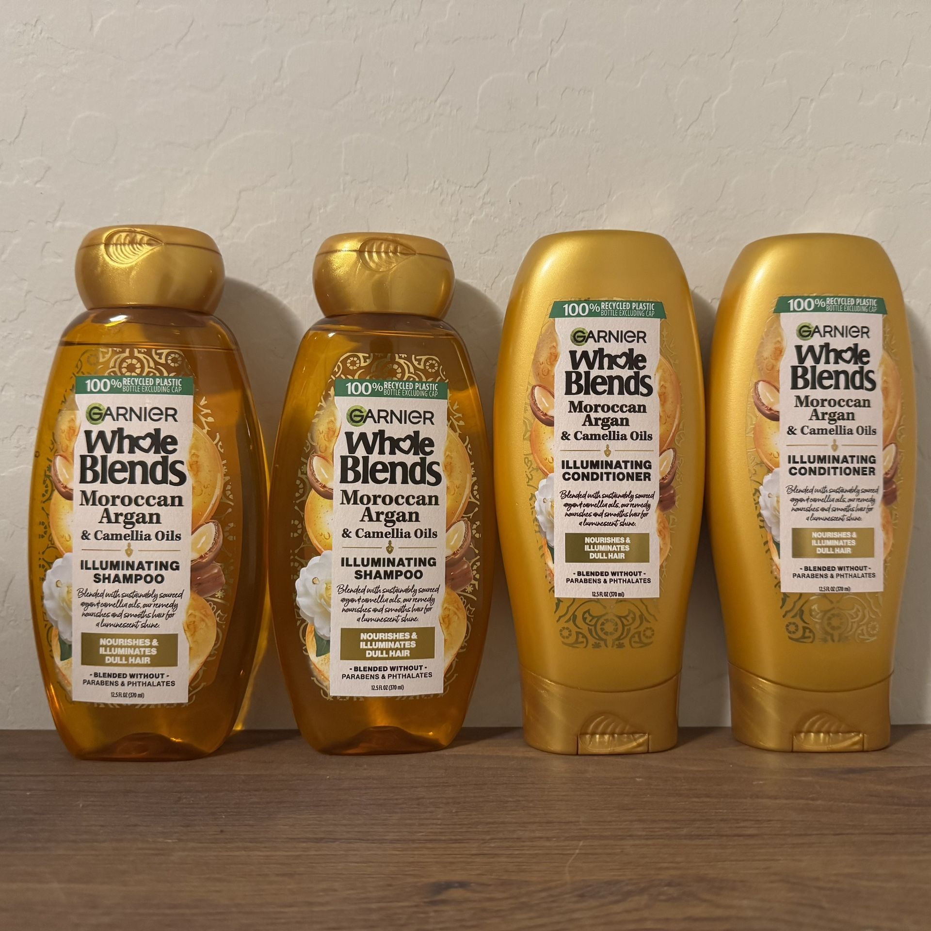 Garnier Whole Blend Shampoo Conditioner Bundle
