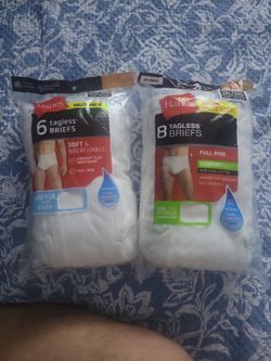 Hanes Tagless Briefs 3XL – 6-Pack & 8-Pack Bundle