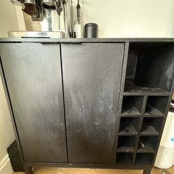 Bar Cabinet / Home Bar – Needs Repaint (Great Storage)