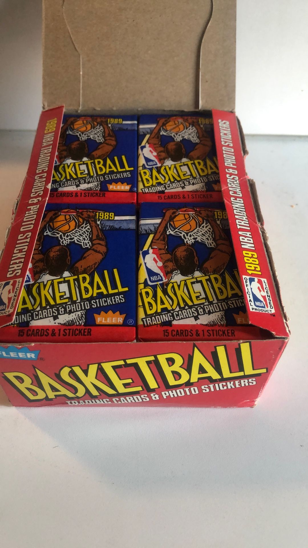 1989 Un Open Wax Packs Fleer Basketball 36 Unopened Packs
