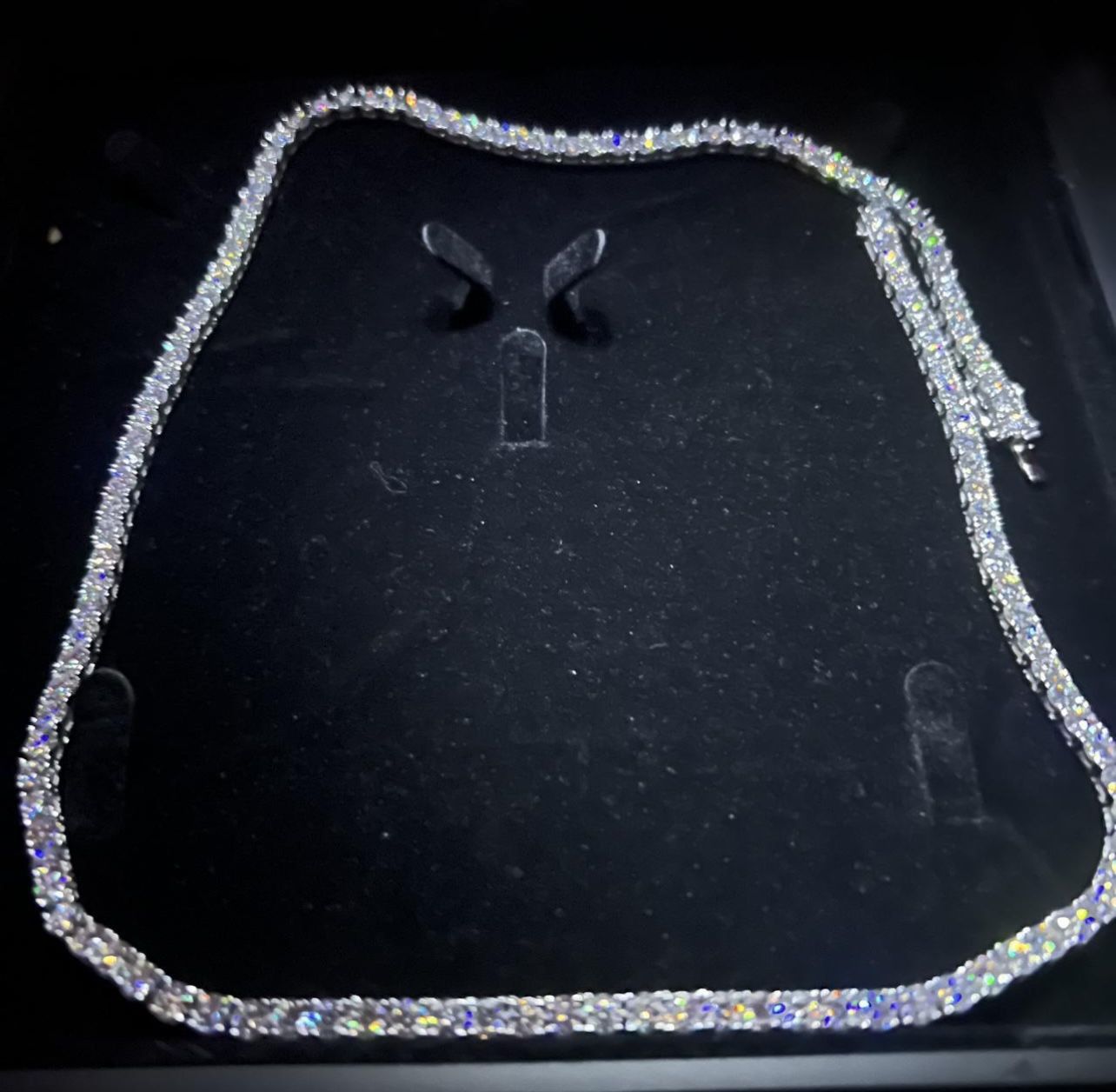 Vvs D Color Moissainte Tennis Chain 4mm 22inch