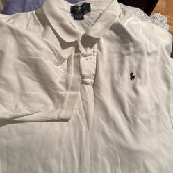 Large White Polo Shirt