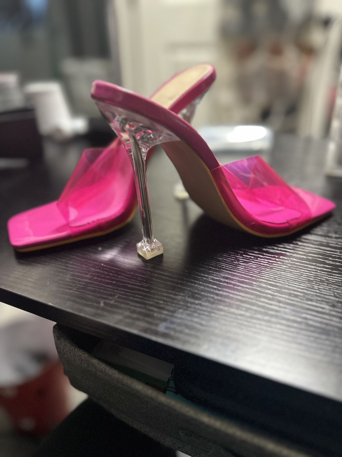 Clear Sexy Pink Heels